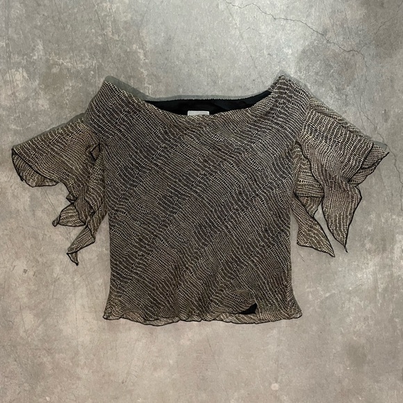 Robbie Bee Vintage 2 Piece Silk Skirt Set 12 Asymmetric Fairycore Whimsical 90s - Picture 4 of 12